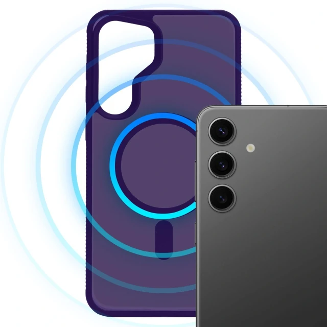 Чохол 3mk Smoke MagCase для Samsung Galaxy S25 Purple with MagSafe (5903108741347)