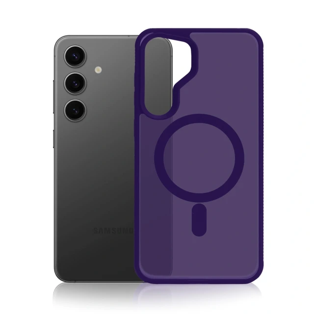 Чохол 3mk Smoke MagCase для Samsung Galaxy S25 Purple with MagSafe (5903108741347)