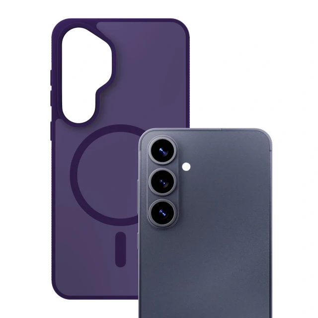 Чохол 3mk Smoke MagCase для Samsung Galaxy S26 Plus Фіолетовий with MagSafe (5903108741385)
