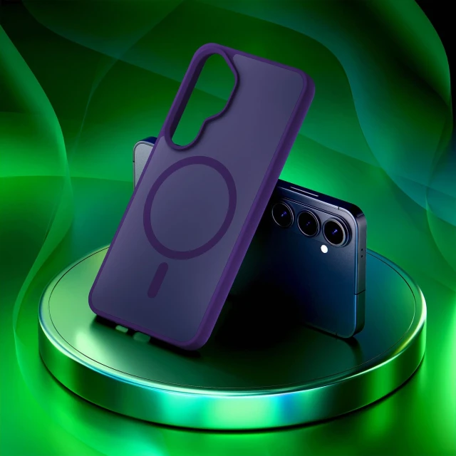 Чохол 3mk Smoke MagCase для Samsung Galaxy S26 Plus Фіолетовий with MagSafe (5903108741385)
