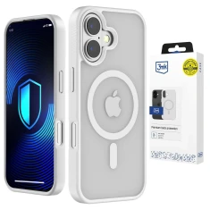 Чохол 3mk Smoke MagCase для iPhone 17 White-Translucent with MagSafe (5903108741392)