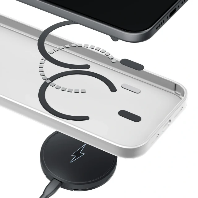 Чохол 3mk Smoke MagCase для iPhone 17 Pro Max White-Transparent with MagSafe (5903108741415)