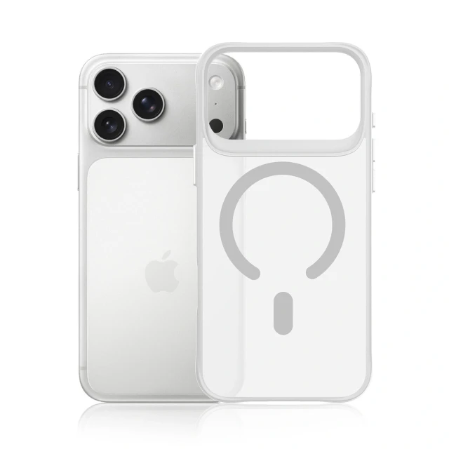 Чохол 3mk Smoke MagCase для iPhone 17 Pro Max White-Transparent with MagSafe (5903108741415)