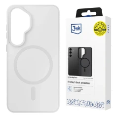 Чехол 3mk Smoke MagCase для Samsung Galaxy S25 Белый-полупрозрачный with MagSafe (5903108741439)