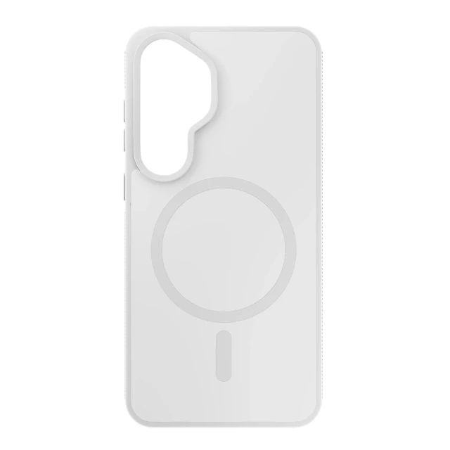 Чохол 3mk Smoke MagCase для Samsung Galaxy S25 Білий-напівпрозорий with MagSafe (5903108741439)