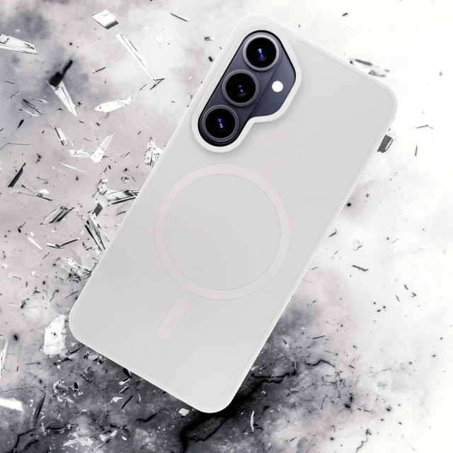 Чехол 3mk Smoke MagCase для Samsung Galaxy S26 Белый with MagSafe (5903108741453)