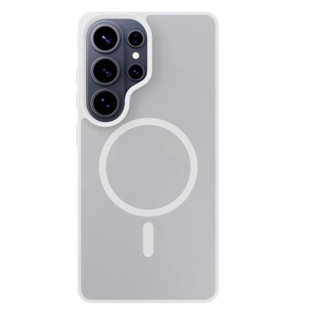 Чохол 3mk Smoke MagCase для Samsung Galaxy S26 Ultra білий with MagSafe (5903108741460)