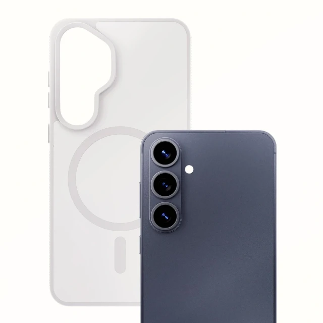 Чохол 3mk Smoke MagCase для Samsung Galaxy S26 Plus Білий with MagSafe (5903108741477)