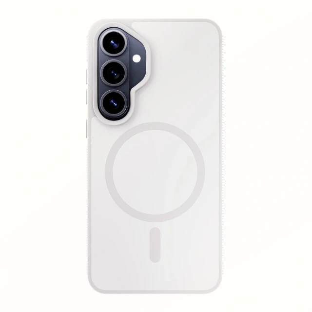 Чохол 3mk Smoke MagCase для Samsung Galaxy S26 Plus Білий with MagSafe (5903108741477)
