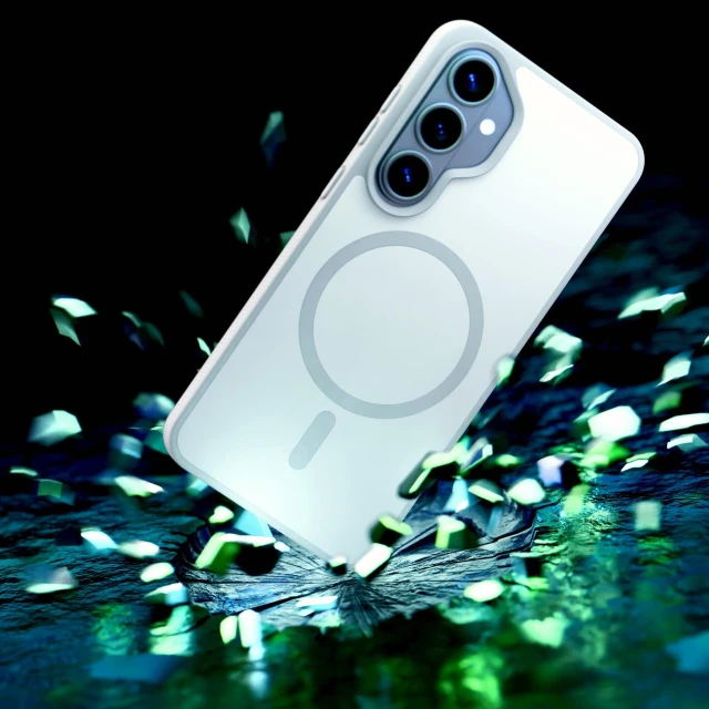 Чохол 3mk Smoke MagCase для Samsung Galaxy S26 Plus Білий with MagSafe (5903108741477)