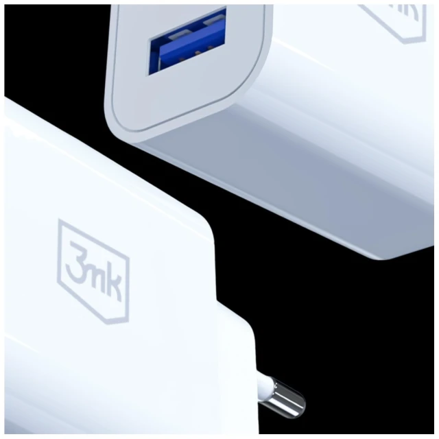 Зарядний пристрій 3mk FlowPower 2xUSB-A 10W 2.4A White (5903108750806)