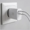 Мережевий зарядний пристрій 3mk FlowPower USB-A + USB-C 30W PD 3.0 QC4+ White (5903108750820)