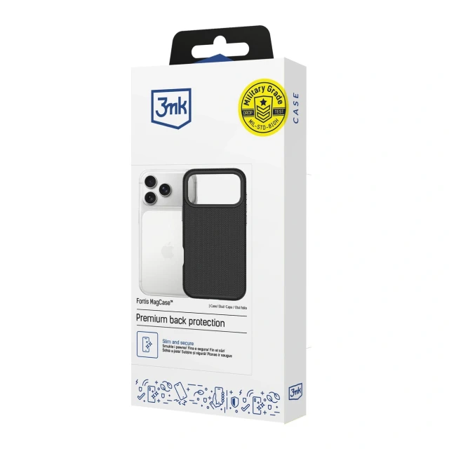 Чохол 3mk Fortis MagCase для iPhone 17 Pro with MagSafe (5903108754262)