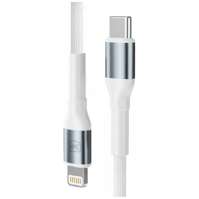 Кабель 3mk Hyper Cable N-Series USB-C to Lightning 2m 9V/3A 27W White (5903108758239)