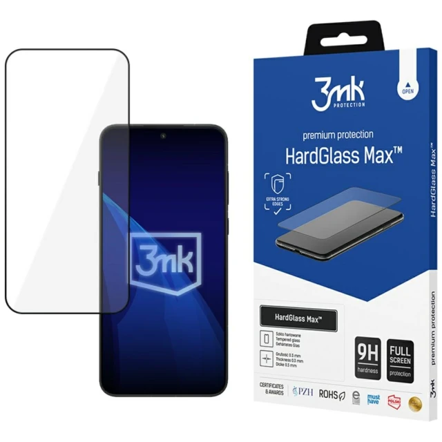 Захисне скло 3mk HardGlass Max для OnePlus 15R Black (5903108758413)