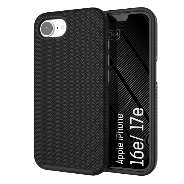 Чохол 3mk Protection Fortis MagCase для iPhone 16e / 17e Black with MagSafe (5903108758673)