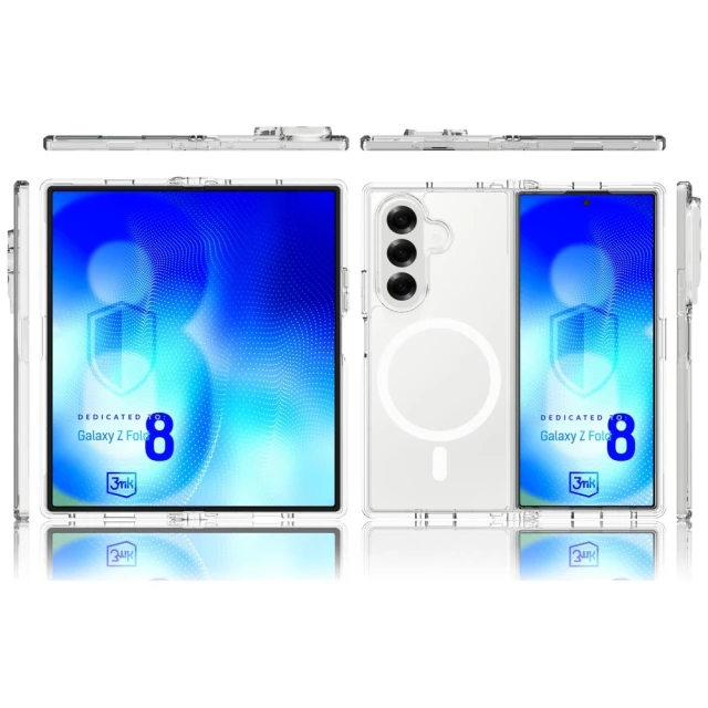Чохол 3mk Armor MagCase для Samsung Galaxy Fold 8 Clear with MagSafe (5903108772198)
