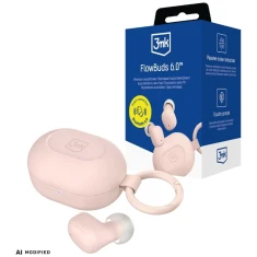 Наушники 3mk FlowBuds 6.0 Pink (5903108772518)