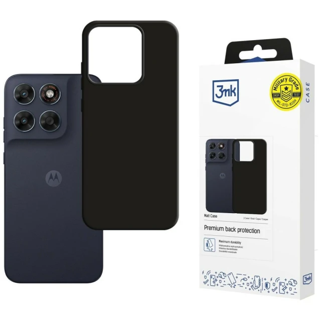 Чохол 3mk Matt Case для Motorola Moto G87 Black (5903108774475)