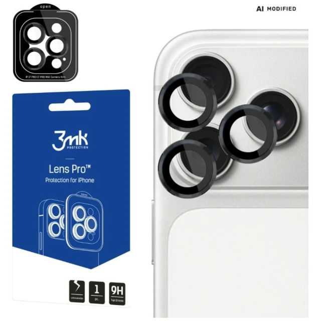 Захисне скло для камери 3mk Lens Protection Pro для iPhone 18 Pro | 18 Pro Max Black (5903108779975)
