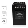 Газоелектрична плита MPM MPM-56-KGM-12B з конвекцією та грилем Black (5903151081223)