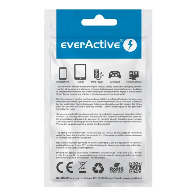 Кабель everActive CBS-1IW USB — Lightning 1 м White (5903205770721)