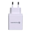 Мережевий зарядний пристрій everActive SC-300 USB White (5903205770783)