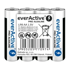 Батарейка everActive Pro Alkaline AA LR6 1250 mAh 4 шт (5903205770974)