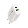 Мережевий зарядний пристрій everActive SC-370Q 1x USB QC 3.0 + 1x USB-C PD PPS 25 Вт White (5903205772961)