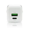 Мережевий зарядний пристрій everActive SC-330Q GaN 1x USB 1x USB-C Quick Charge 3.0 20 Вт White (5903205774477)