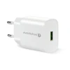Мережевий зарядний пристрій everActive SC-250Q GaN 1x USB-C Quick Charge 3.0 18 Вт Black (5903205774484)