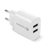 Мережевий зарядний пристрій everActive SC-220 2x USB 2.4 А White (5903205774491)