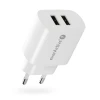 Мережевий зарядний пристрій everActive SC-220 2x USB 2.4 А White (5903205774491)