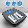 Зарядний пристрій для акумуляторів everActive NC1000MV2 Ni-MH USB-C (5903205775146)