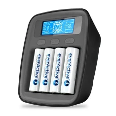 Зарядний пристрій для акумуляторів everActive NC1000MV2 Ni-MH USB-C (5903205775146)
