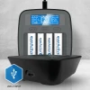 Зарядний пристрій для акумуляторів everActive NC1000MV2 Ni-MH USB-C (5903205775146)