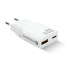 Мережевий зарядний пристрій everActive SC-340Q 1x USB 1x USB-C Quick Charge 3.0 20 Вт White (5903205775245)