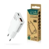 Мережевий зарядний пристрій everActive SC-340Q 1x USB 1x USB-C Quick Charge 3.0 20 Вт White (5903205775245)