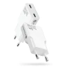 Сетевое зарядное устройство everActive SC-385Q 2x USB-C Quick Charge 4+ 30 Вт White (5903205775269)