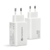 Мережевий зарядний пристрій everActive SC-655Q GaN 1x USB + 2x USB-C QC 4+ 65 Вт White (5903205775276)