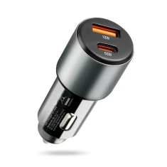 Автомобільний зарядний пристрій everActive CC-60Q 1x USB QC 3.0 1x USB-C PD 83 Вт Black (5903205775740)