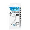 Мережевий зарядний пристрій everActive SC-465Q GaN Super Slim 2x USB-C PD 45 Вт White (5903205775924)
