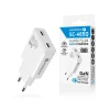 Мережевий зарядний пристрій everActive SC-465Q GaN Super Slim 2x USB-C PD 45 Вт White (5903205775924)