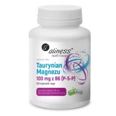 Кормова добавка Aliness Taurynian Magnezu 100 мг + B6 100 капсул (5903242580642)