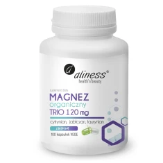 Кормова добавка Aliness Magnez organiczny TRIO 120 мг з B6 (P-5-P) 100 капсул (5903242584503)