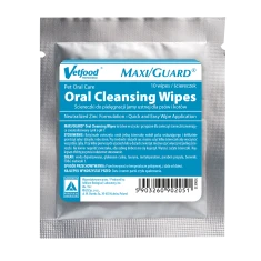 Серветки для гігієни порожнини рота для собак і котів Vetfood Maxi/Guard Oral Cleansing Wipes 10 шт (5903260902051)