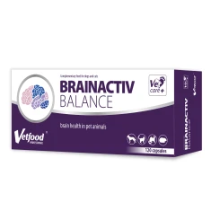 Кормова добавка для собак і котів Vetfood Brainactiv Balance для підтримки нервової системи 120 капсул (5903260902358)
