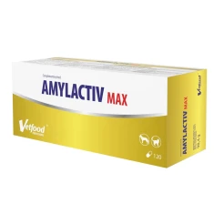 Кормова добавка для собак і котів Vetfood Amylactiv MAX для підтримки травлення 120 капсул (5903260904635)