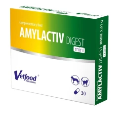 Кормова добавка для собак і котів Vetfood Amylactiv Digest Mini 30 капсул (5903260907209)