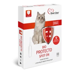 Краплі Over-Zoo BioProtecto для котів від бліх і кліщів 4 шт x 1 мл (5903293700532)